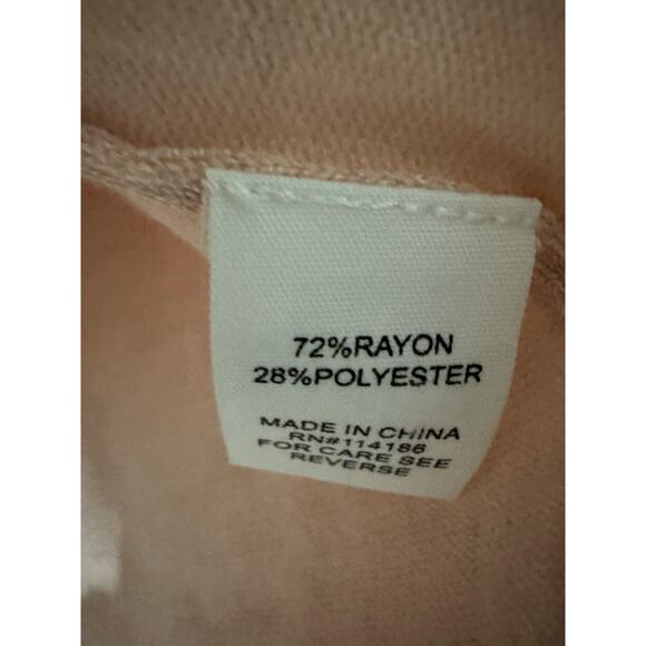 89th &‎ Madison Light Pink Cowl Neck Sweater in Macaroon Hthr Size Large NWT - Picture 5 of 5